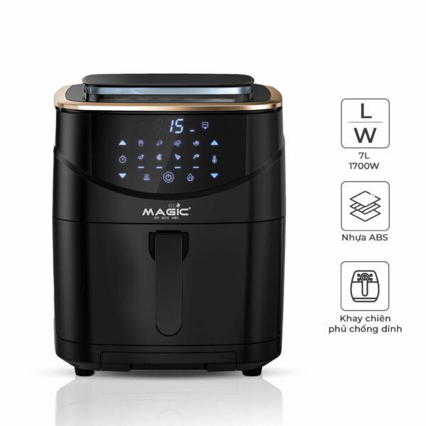 s07 Nồi Chiên Không Dầu Kết Hợp Hấp Magic Eco S07 7 lít | MAGIC Vietnam 1