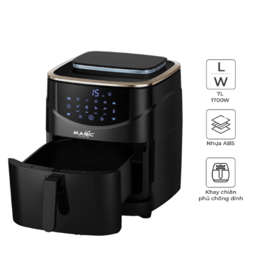 Nồi Chiên Không Dầu Kết Hợp Hấp Magic Eco S07 7 lít | MAGIC Vietnam 2 Nồi chiên không dầu kết hợp hấp Magic Eco S07 7 lít