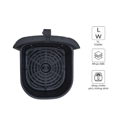 Nồi Chiên Không Dầu Kết Hợp Hấp Magic Eco S07 7 lít | MAGIC Vietnam 3 Nồi chiên không dầu kết hợp hấp Magic Eco S07 7 lít