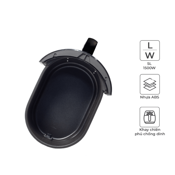 Nồi chiên không dầu kết hợp hấp Magic Eco S05 5 lít Nồi chiên không dầu kết hợp hấp Magic Eco S05 5 lít