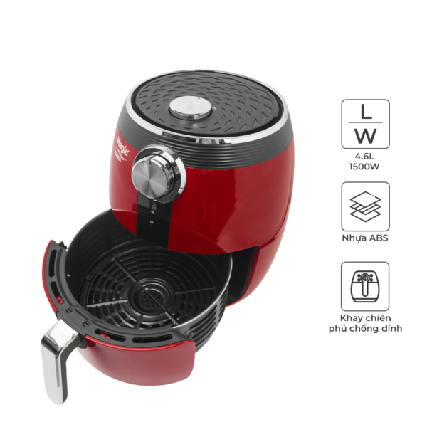 Nồi Chiên Không Dầu MAGIC Korea A-802 [Đỏ] | MAGIC Vietnam 3