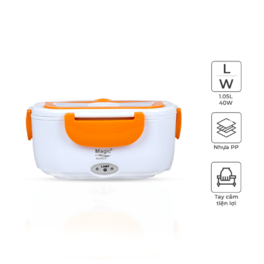 Hộp Hâm Nóng Cơm Magic A-03 | Màu Cam