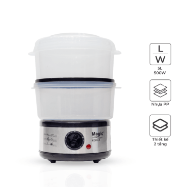 [HÀNG TRƯNG BÀY] Nồi Hấp Thực Phẩm 2 Tầng MAGIC Korea A-64 | MAGIC Vietnam