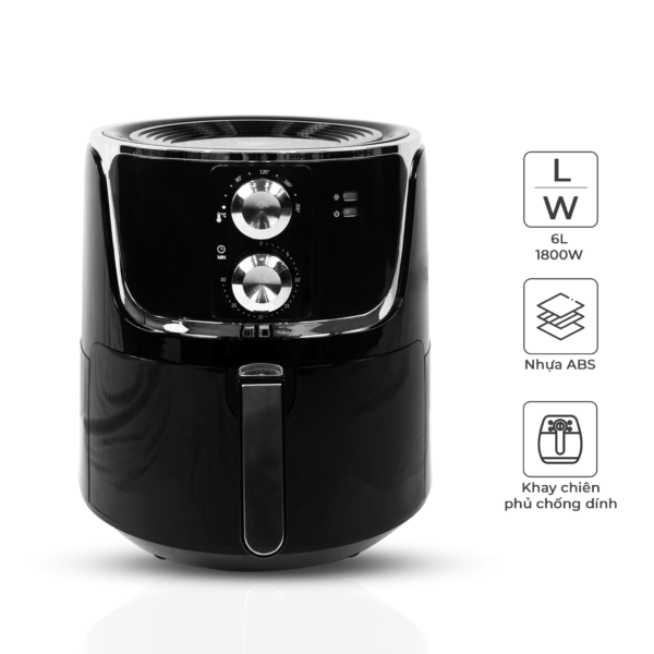 [HÀNG TRƯNG BÀY] Nồi Chiên Không Dầu Magic Korea A-801 Màu Đen | MAGIC Vietnam 1