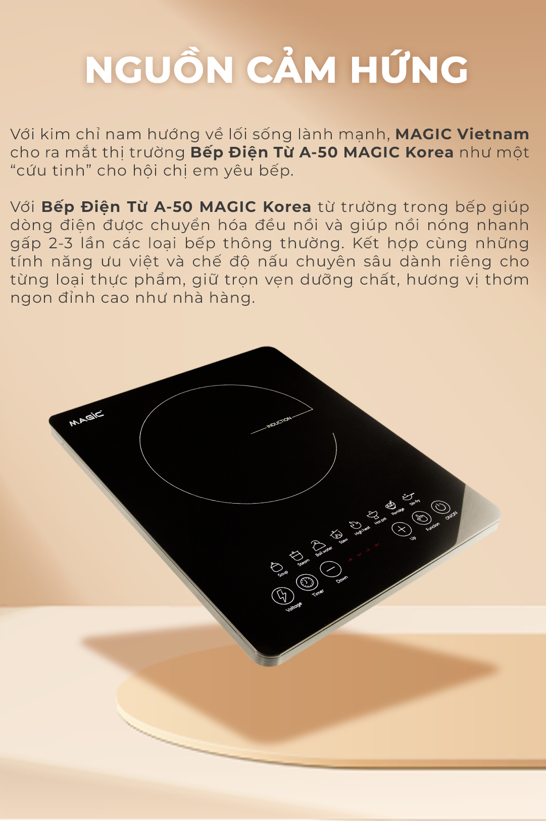 Bếp điện từ Magic A-50 | MAGIC Vietnam 9
