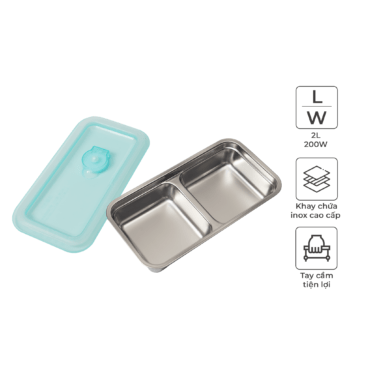 Hộp nấu và hâm nóng thức ăn hai tầng Magic Korea A-09 | MAGIC Vietnam 3 Hộp nấu và hâm nóng thức ăn hai tầng Magic Korea A-09