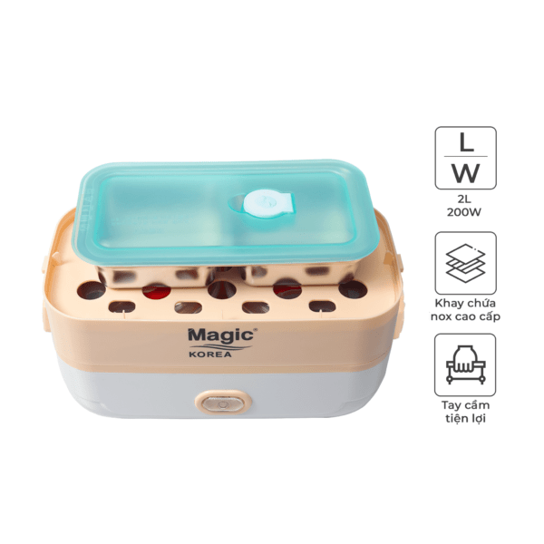 Artboard 1-9 Hộp nấu và hâm nóng thức ăn hai tầng Magic Korea A-09