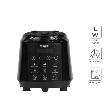[HÀNG TRƯNG BÀY] Máy Làm Sữa Hạt Đa Năng Magic Korea A-96 (đen) | MAGIC Vietnam 6