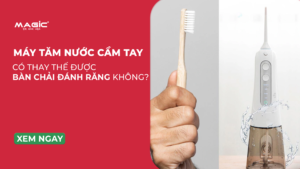 Minh họa liệu tăm nước có thay thế bàn chải được không