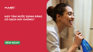 Minh họa tăm nước đánh răng có sạch không