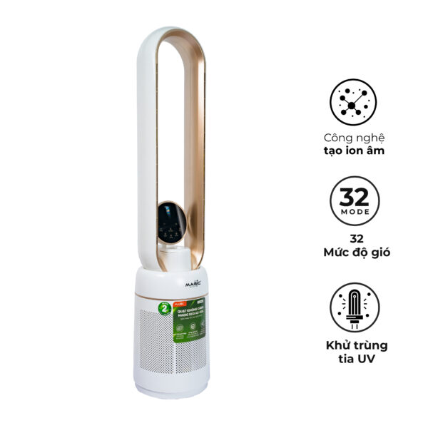 [KHÁCH HÀNG THÂN THIẾT] Quạt Không Cánh - Kết Hợp Lọc Không Khí MAGIC Eco AC-306 2