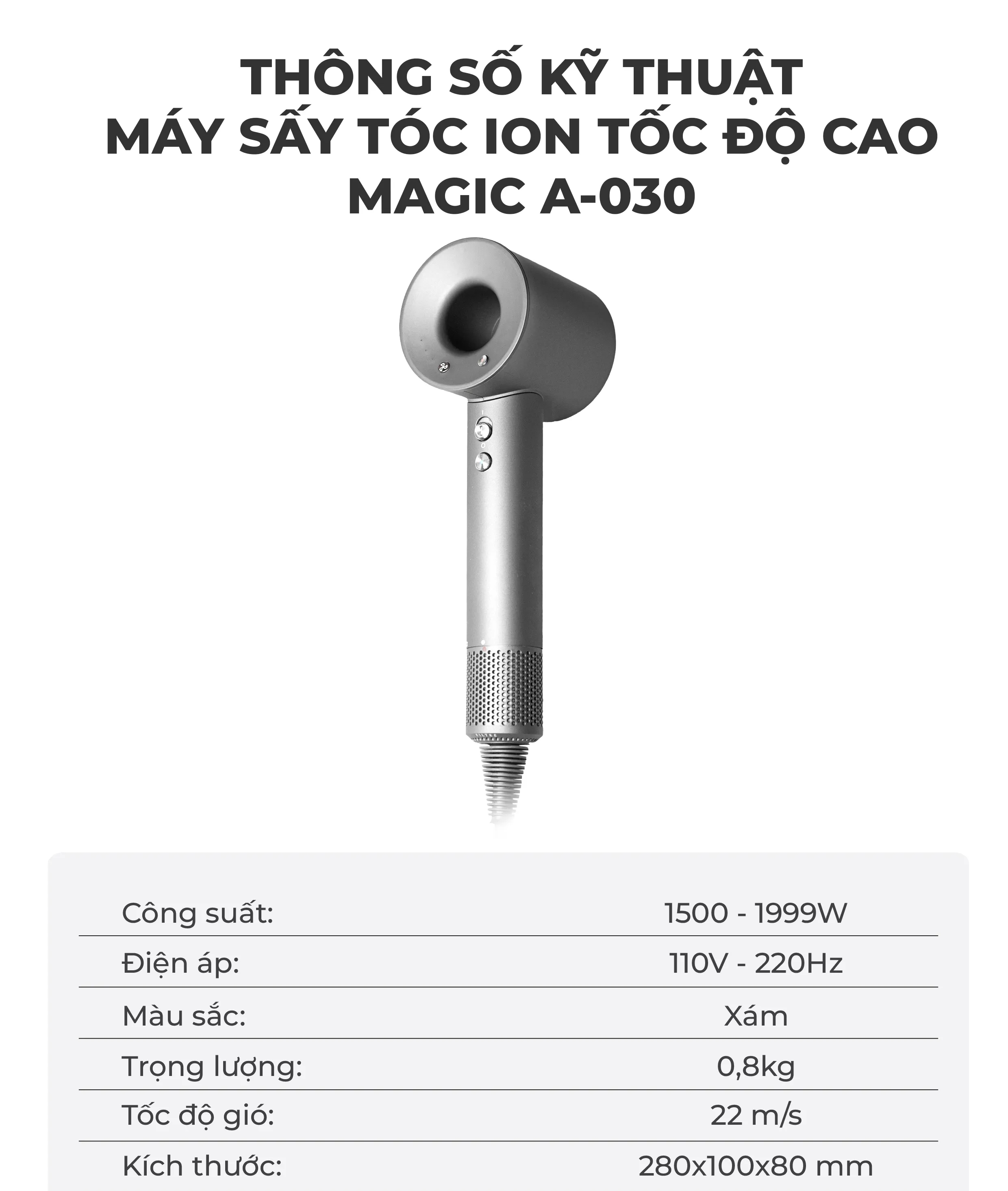 Máy Sấy Tóc MAGIC A-030 14