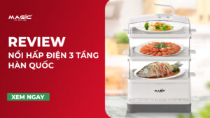 Review Nồi Hấp Điện 2 Tầng, 3 Tầng Hàn Quốc 57