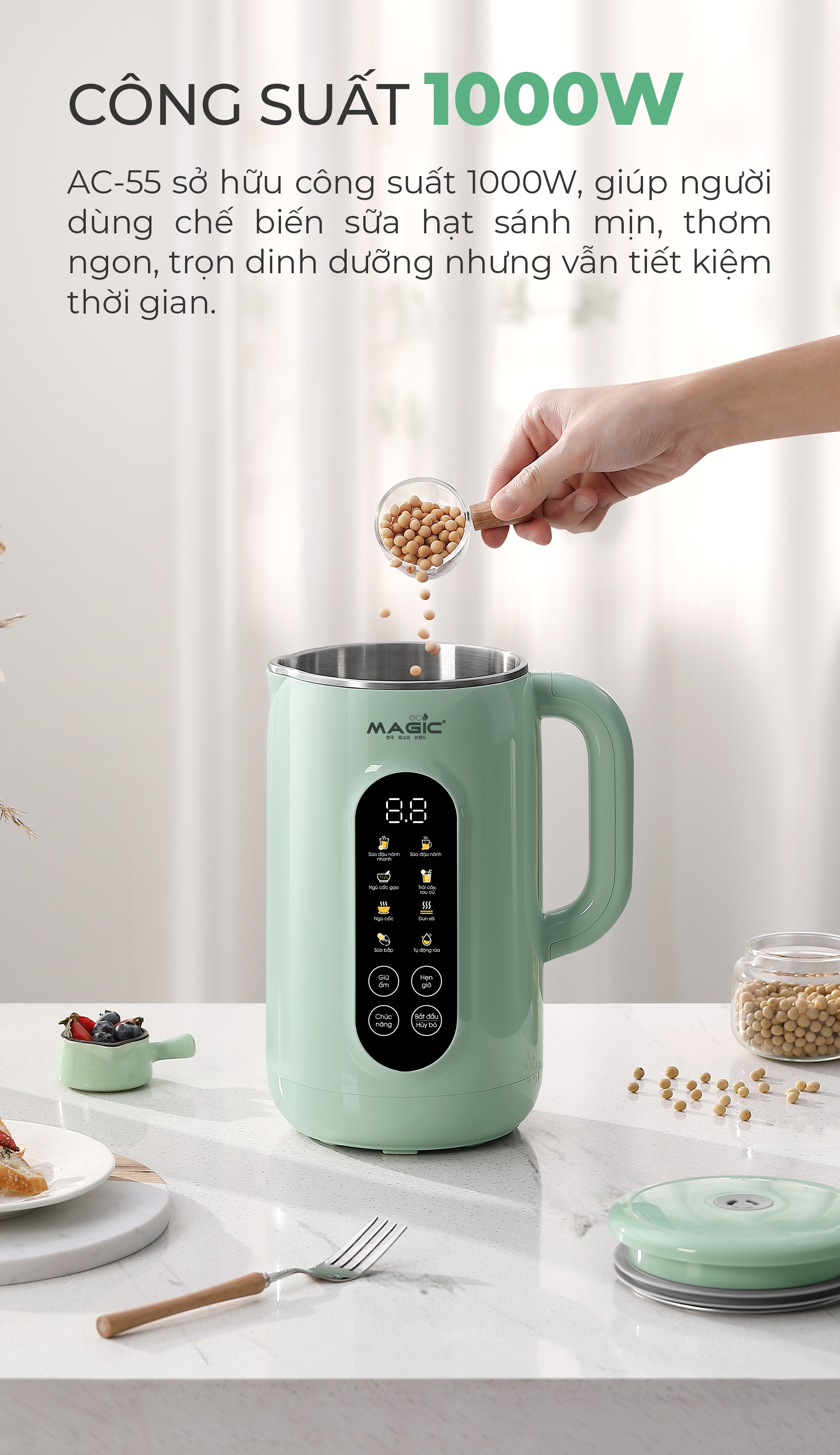 Máy Xay Sữa Hạt MAGIC Eco AC-55 3 Máy Xay Sữa Hạt MAGIC Eco AC-55 4