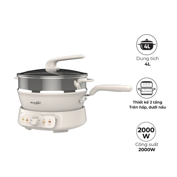 Nồi Lẩu Hấp Hơi Thủy Nhiệt MAGIC Eco AC-284 3