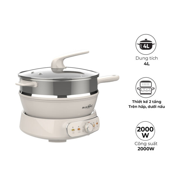 Nồi Lẩu Hấp Hơi Thủy Nhiệt MAGIC Eco AC-284 2