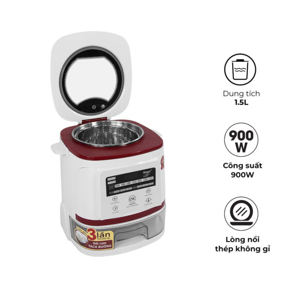 [HÀNG TRƯNG BÀY] Nồi Cơm Tách Đường MAGIC A-511 3