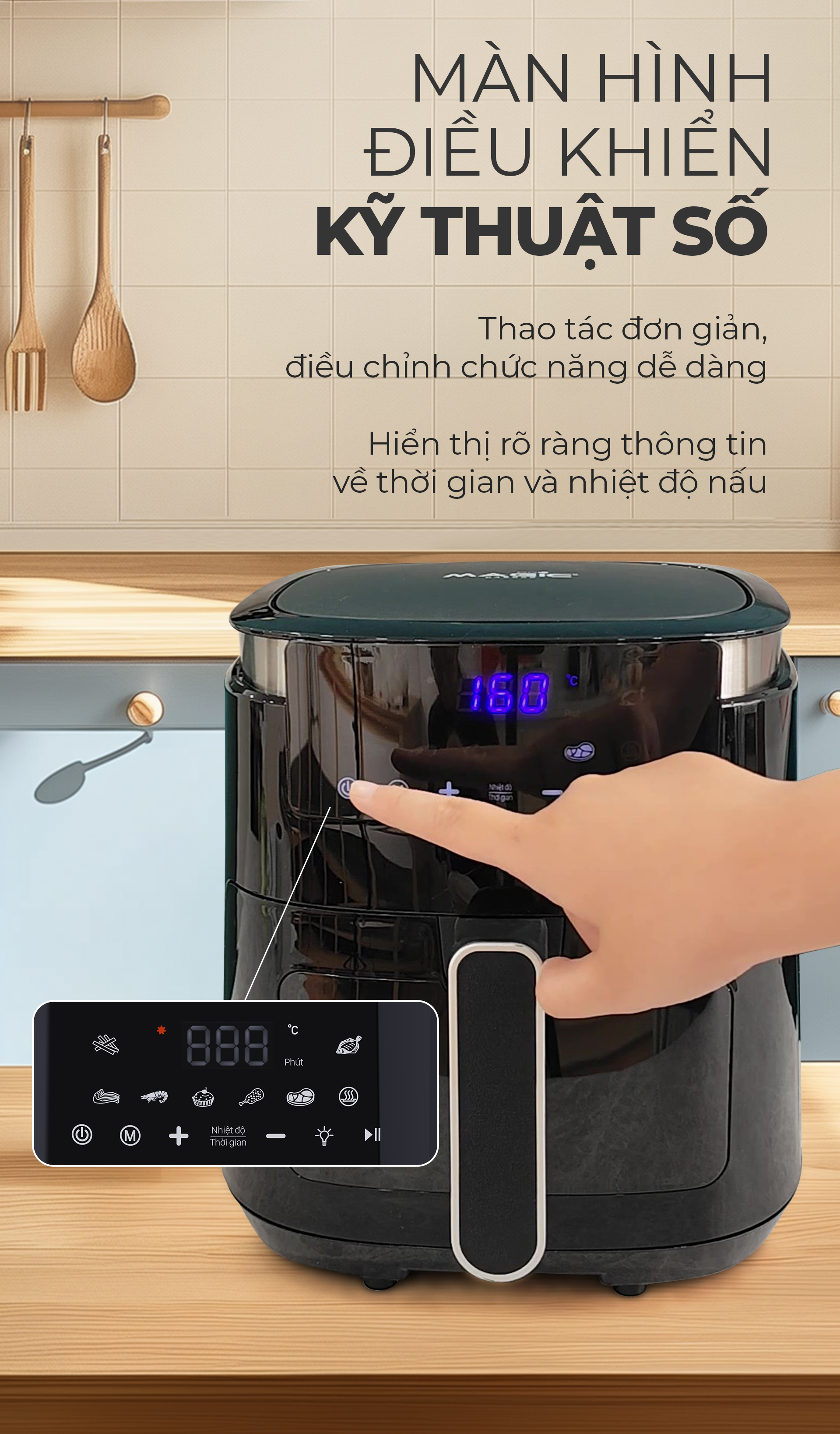 Nồi Chiên Không Dầu MAGIC Eco AC-124 3