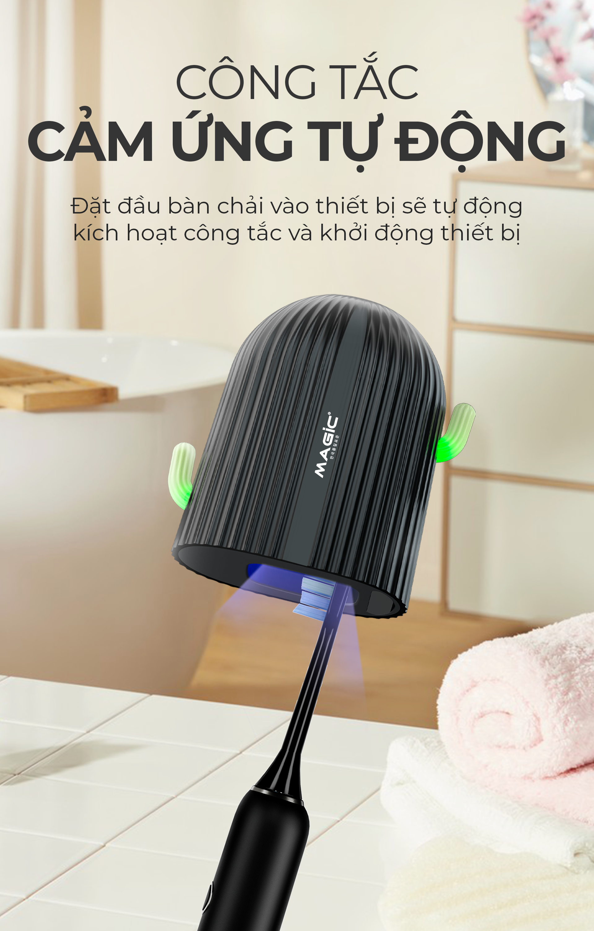 Máy Khử Trùng Đầu Bàn Chải MAGIC B-10 (Đen) 2 Máy Khử Trùng Đầu Bàn Chải MAGIC B-10 (Đen) 3