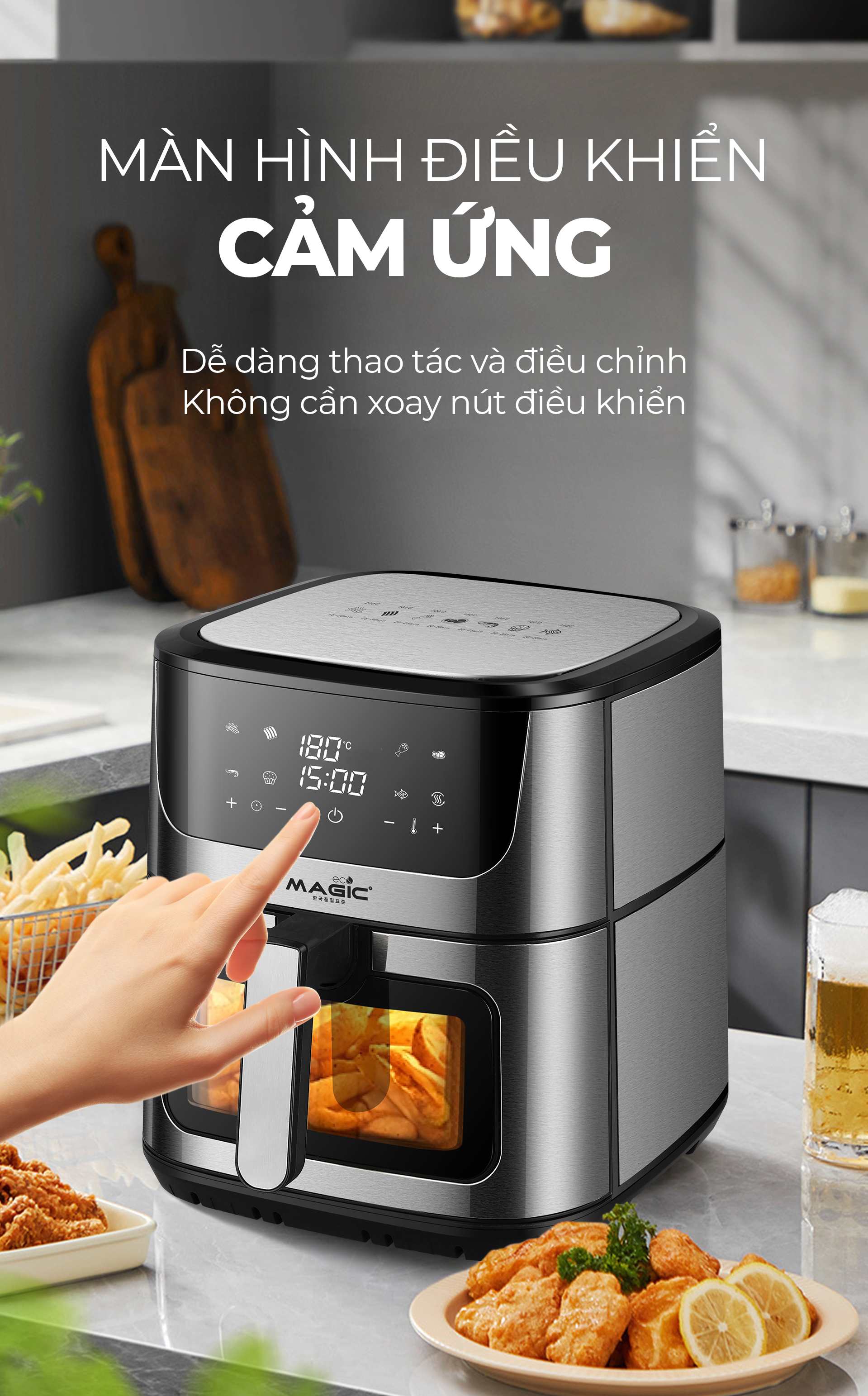 Nồi Chiên Không Dầu MAGIC Eco AC-129 4 Nồi Chiên Không Dầu MAGIC Eco AC-129 6