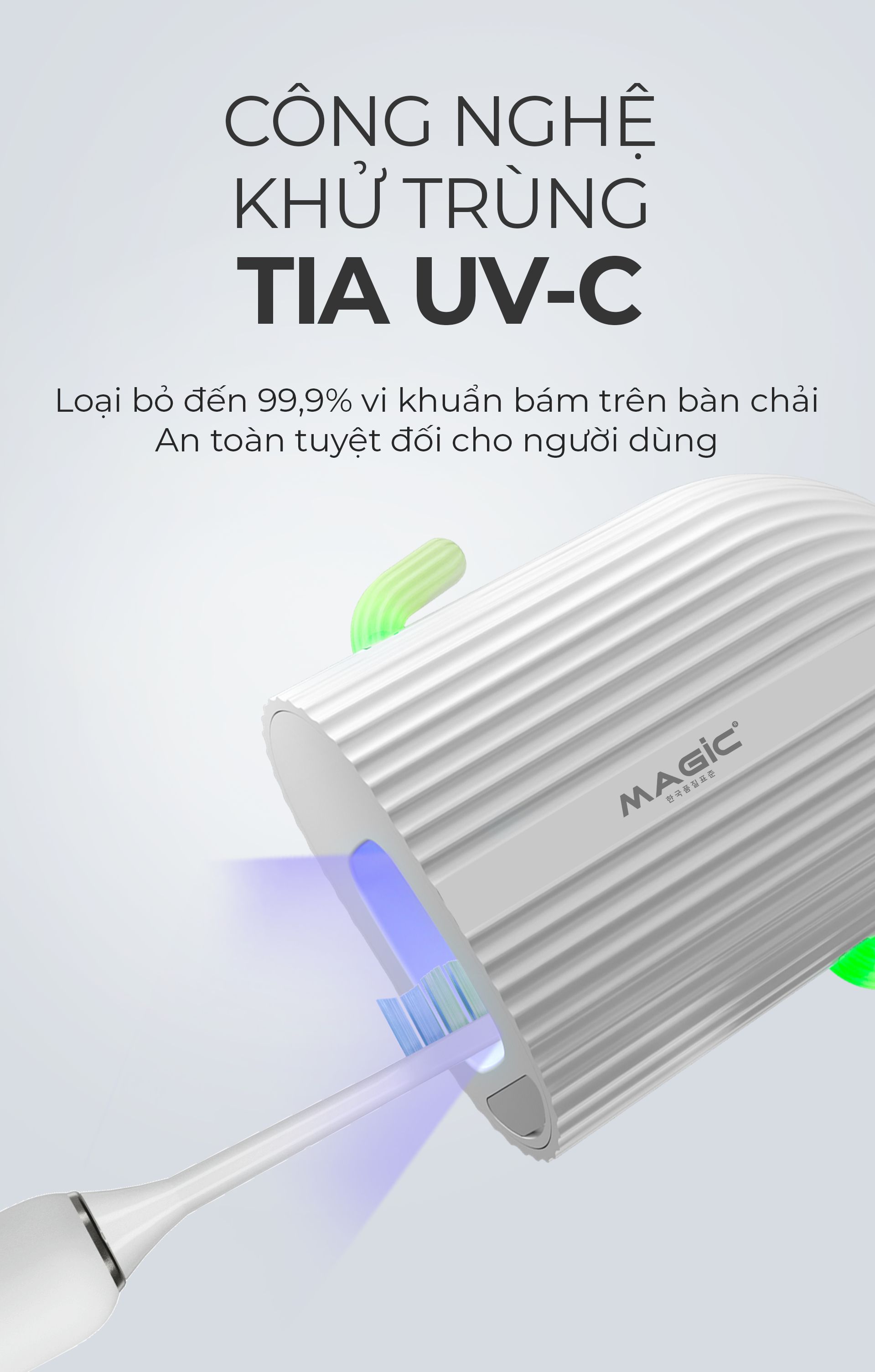Máy Khử Trùng Đầu Bàn Chải MAGIC B-10 (Đen) 4 Máy Khử Trùng Đầu Bàn Chải MAGIC B-10 (Đen) 5