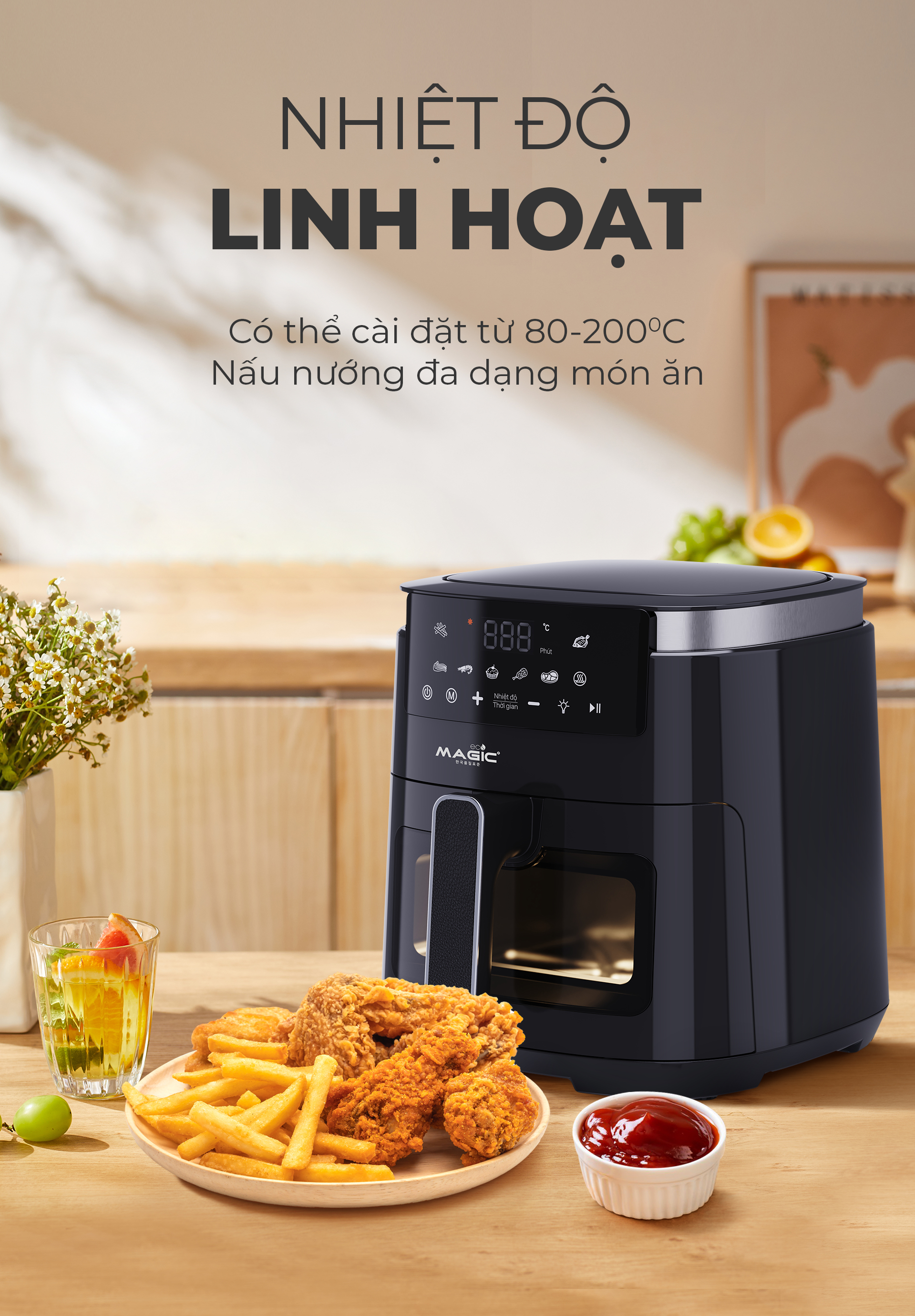 Nồi Chiên Không Dầu MAGIC Eco AC-124 6