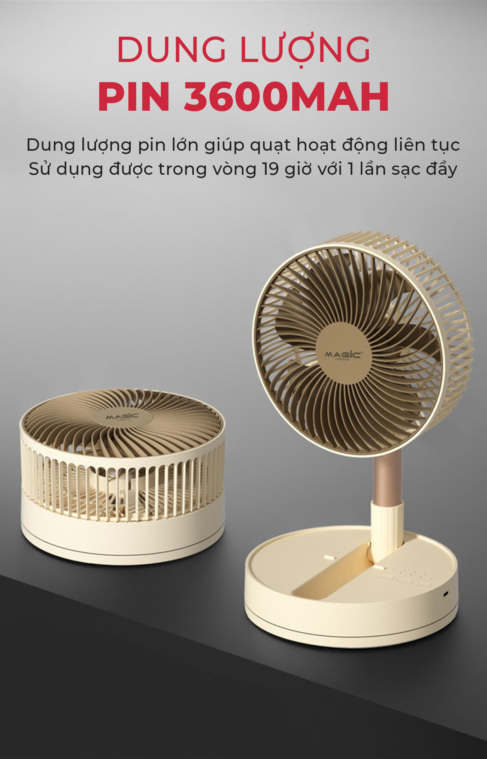 Quạt Mini MAGIC A-008 2 Quạt Mini MAGIC A-008 3