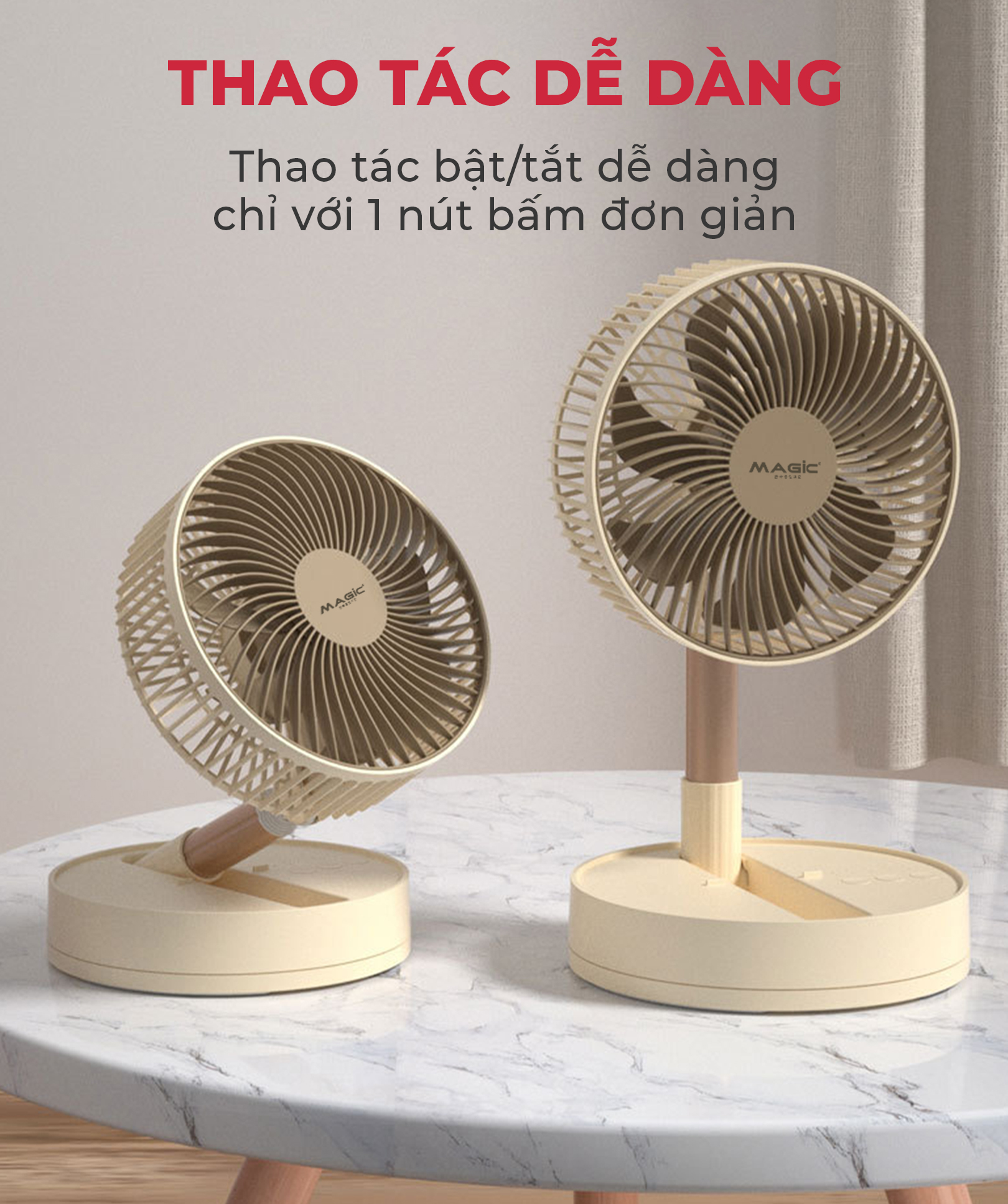 Quạt Mini MAGIC A-008 3 Quạt Mini MAGIC A-008 4