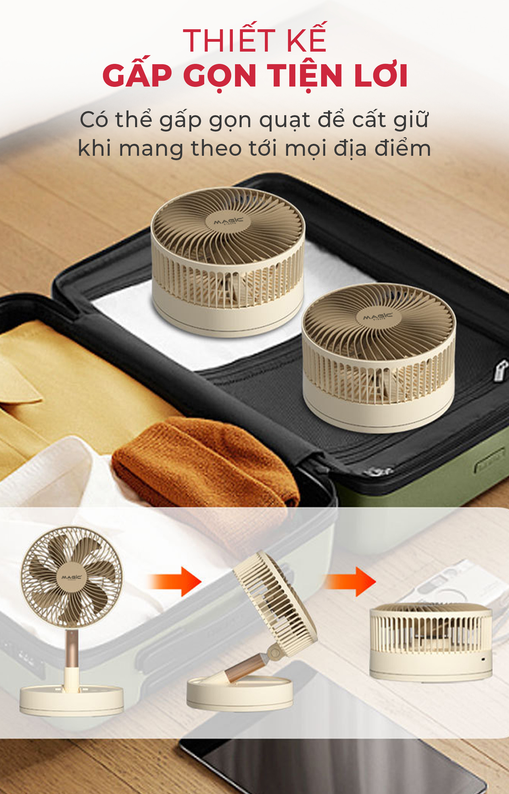 Quạt Mini MAGIC A-008 4 Quạt Mini MAGIC A-008 5
