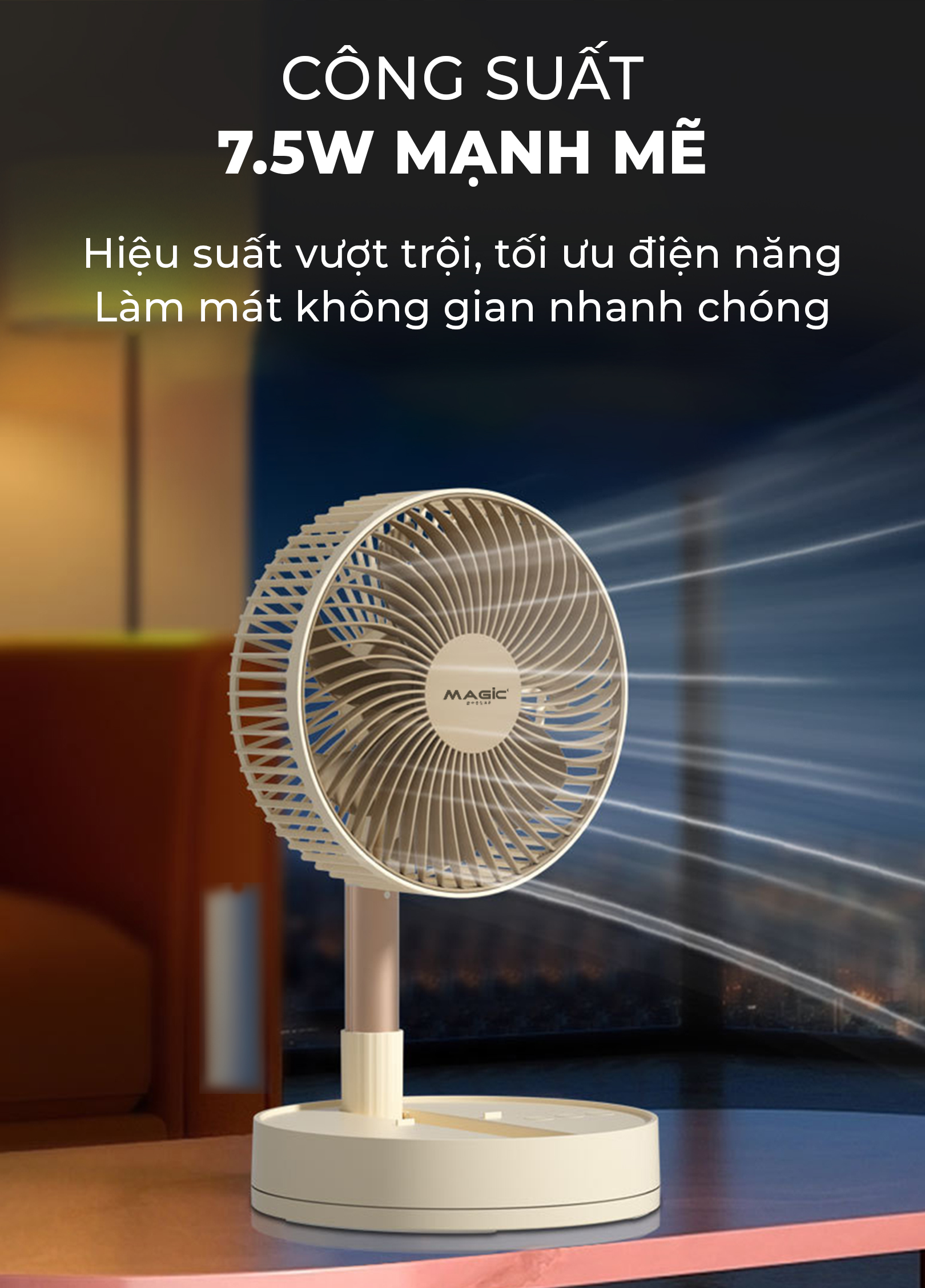 Quạt Mini MAGIC A-008 6 Quạt Mini MAGIC A-008 7