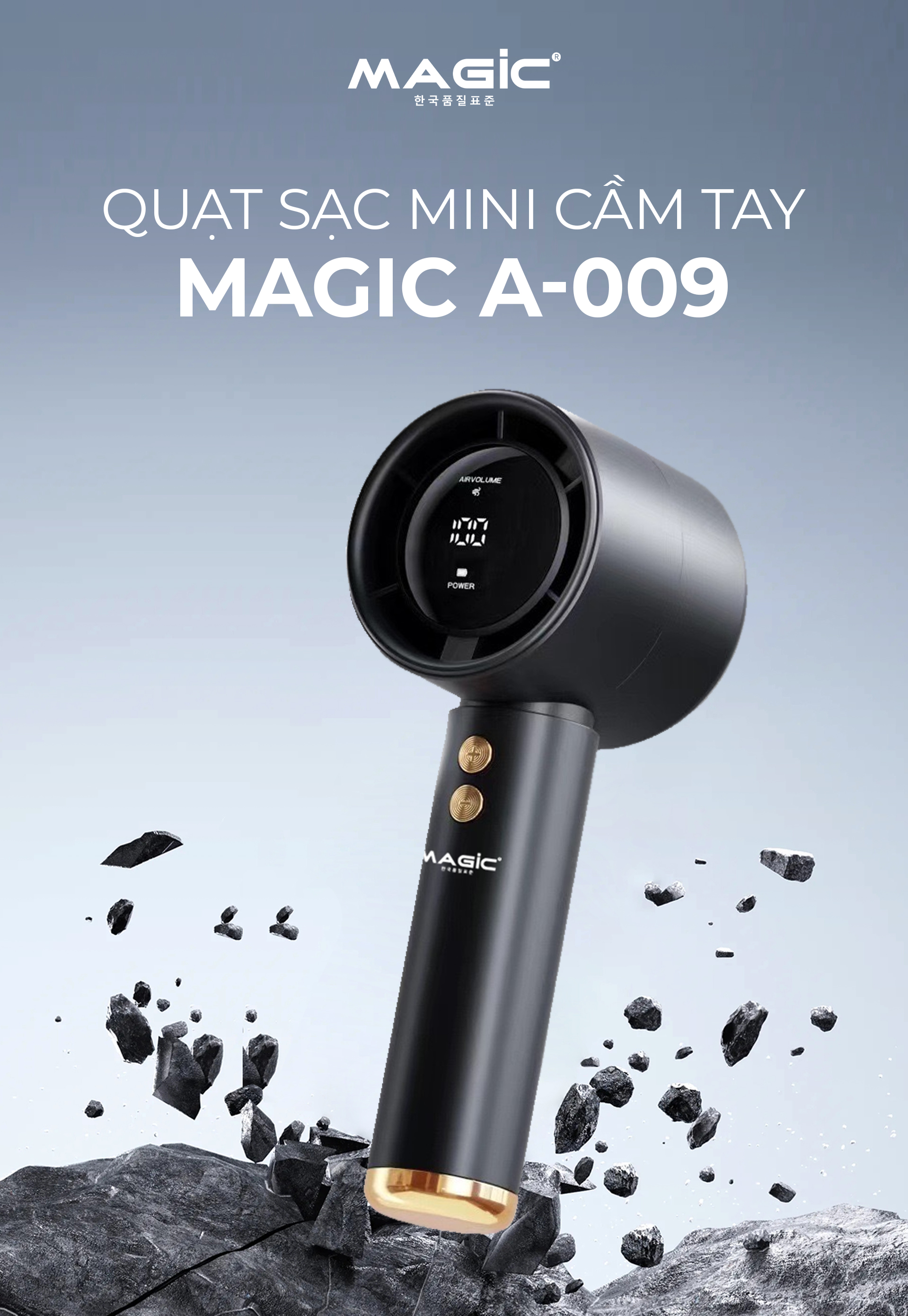 Quạt Sạc Mini Cầm Tay MAGIC A-009 10