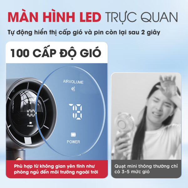 Quạt Sạc Mini Cầm Tay MAGIC A-009 2