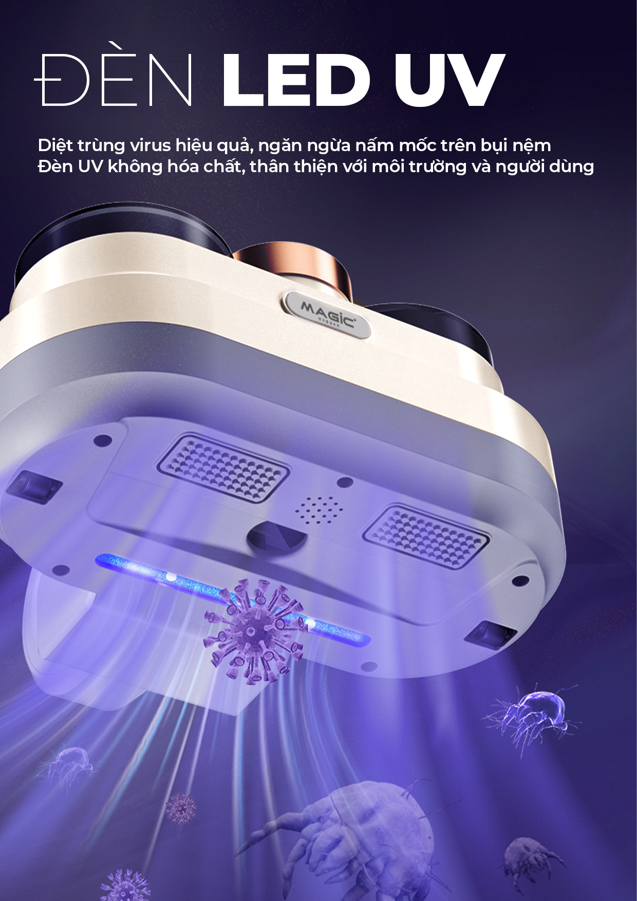 Máy Hút Bụi Nệm Magic A-079 2 Máy Hút Bụi Nệm Magic A-079 3