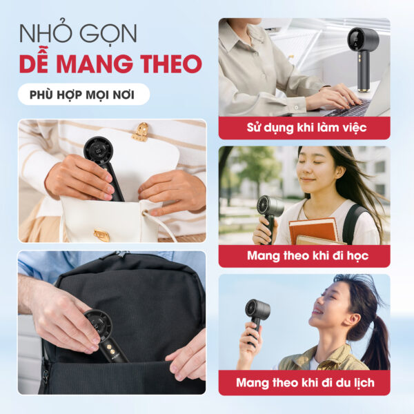 Quạt Sạc Mini Cầm Tay MAGIC A-009 3
