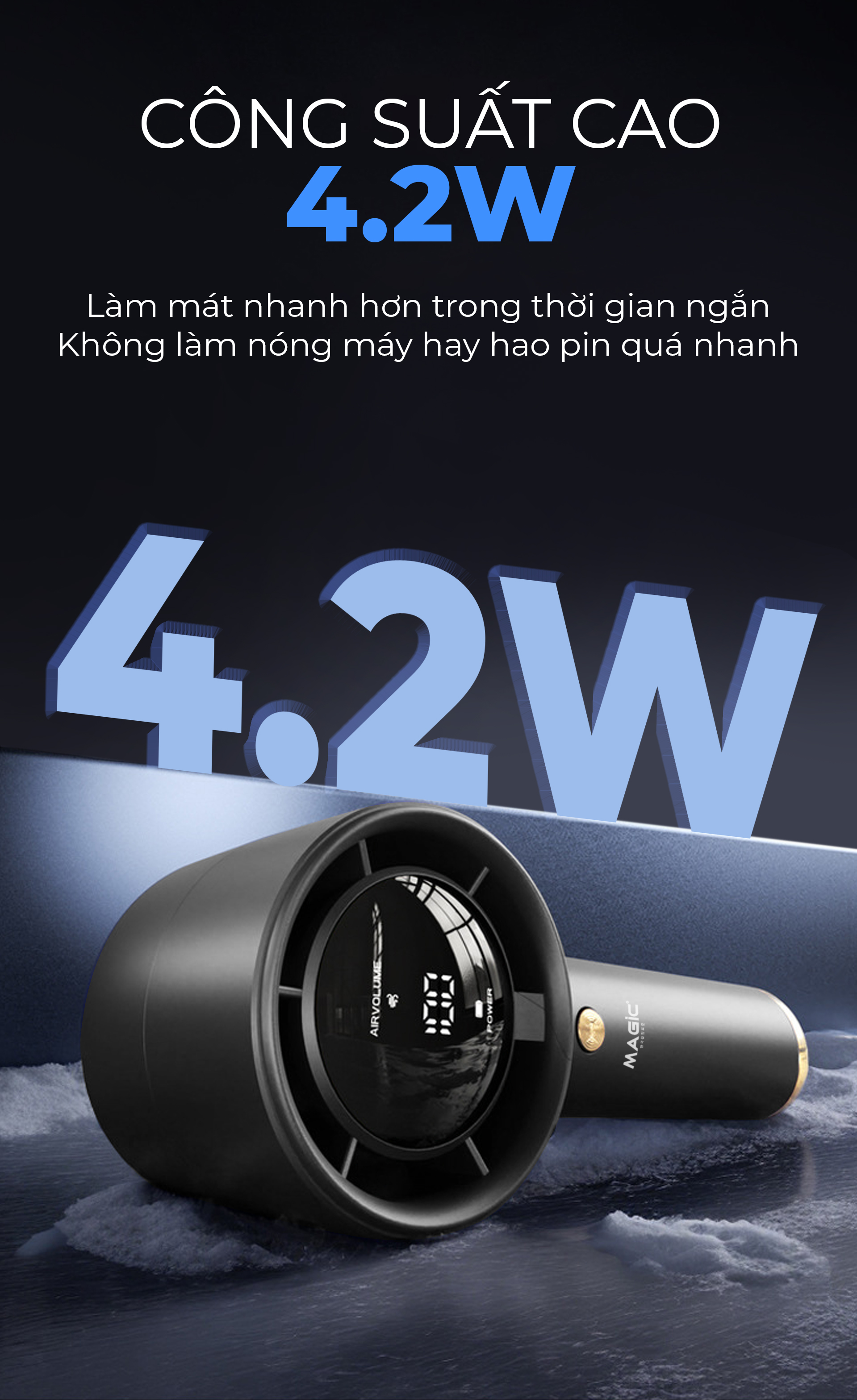 Quạt Sạc Mini Cầm Tay MAGIC A-009 15