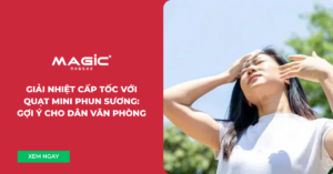 quạt mini phun sương