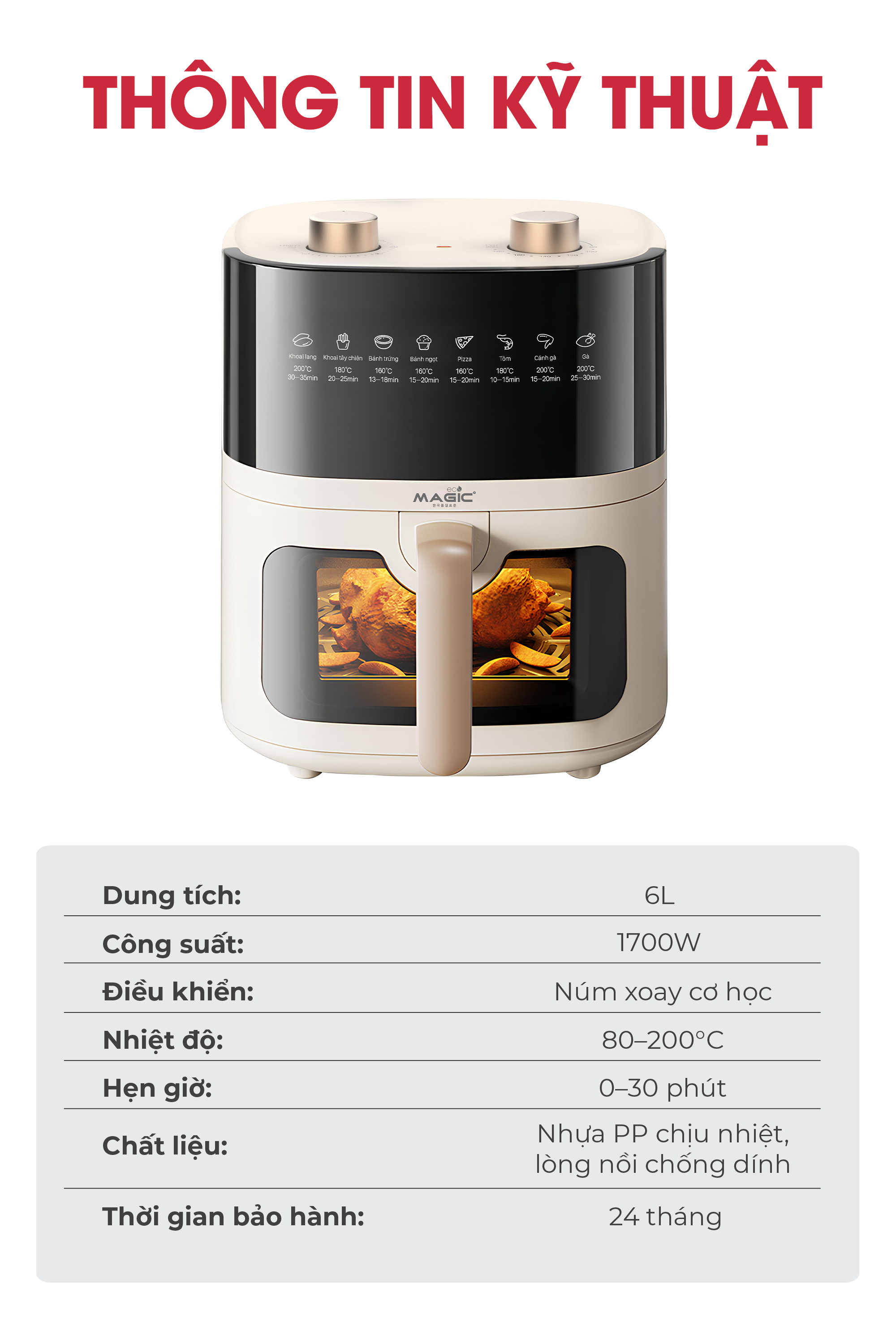 Nồi chiên không dầu Magic Eco AC-161 17