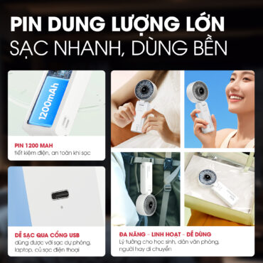 Quạt Sạc Cầm Tay Mini MAGIC A-013 8