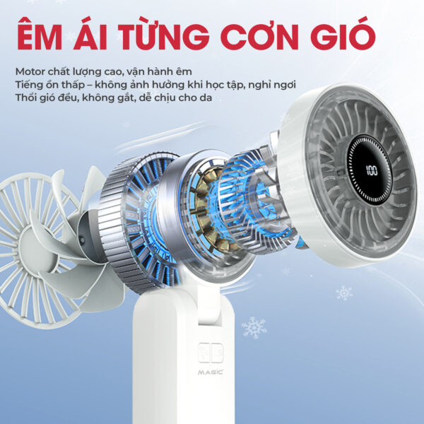 Quạt Sạc Cầm Tay Mini MAGIC A-013 5