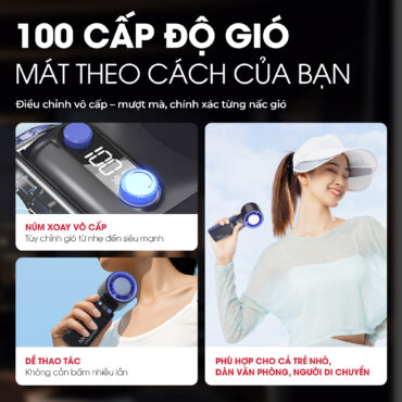Quạt sạc cầm tay sò lạnh Magic A-017 10