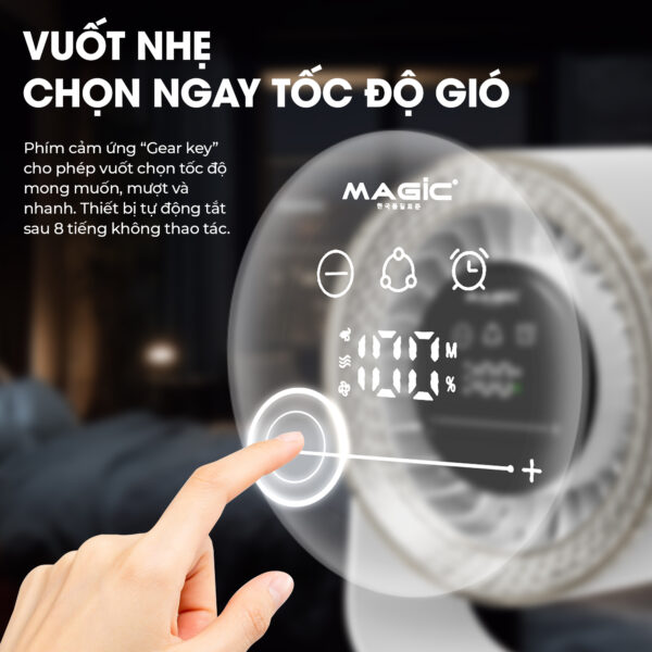 Quạt Sạc Mini Để Bàn Magic A-010 5