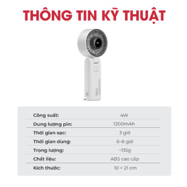 Quạt Sạc Cầm Tay Mini MAGIC A-013 13