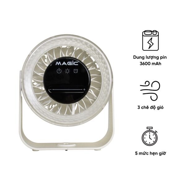 Quạt Sạc Mini Để Bàn Magic A-010 1