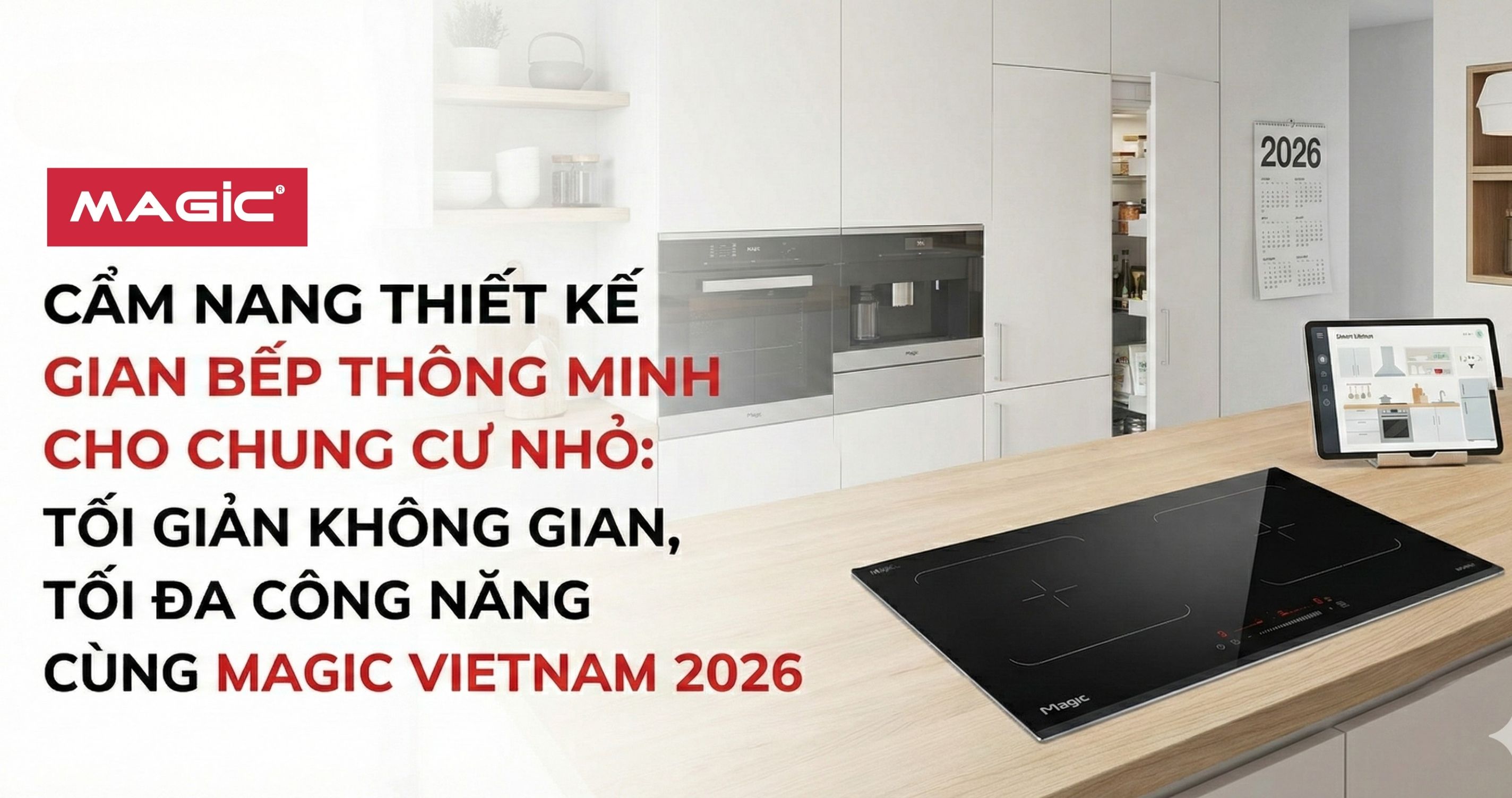 thiết kế không gian bếp thông minh