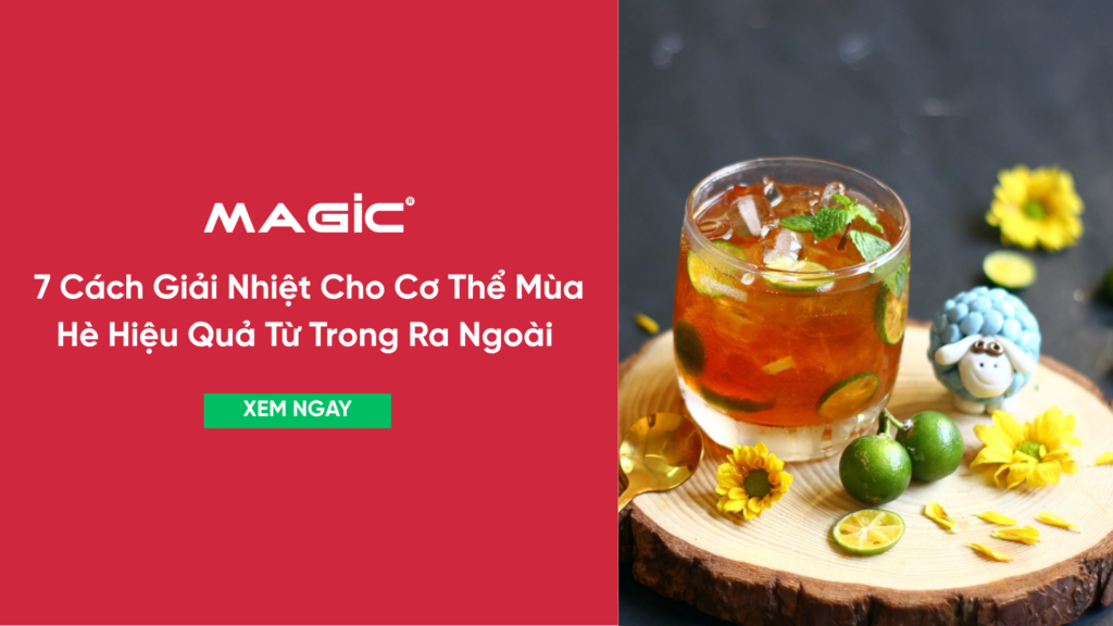 cách giải nhiệt cho cơ thể mùa hè