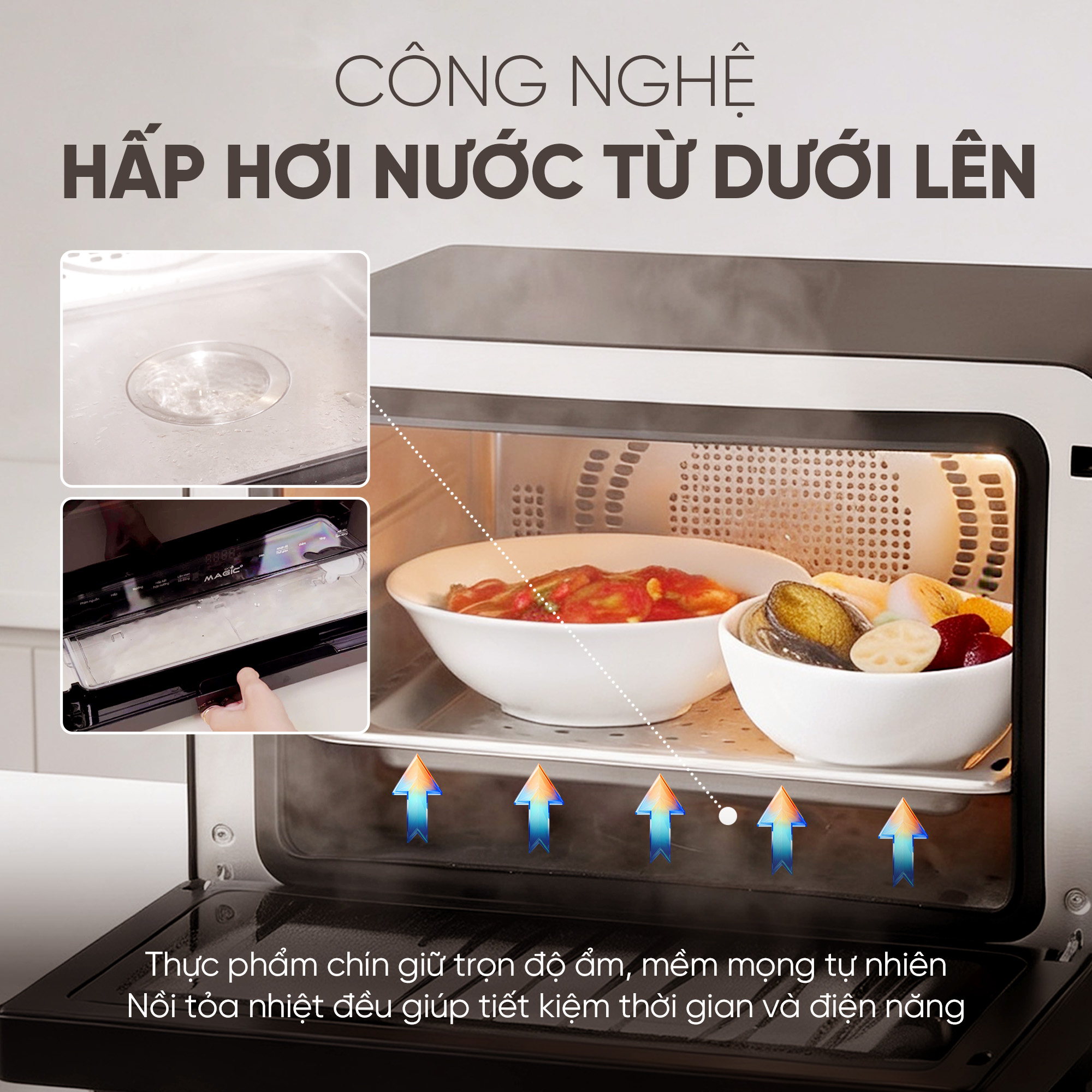 Nồi Chiên Không Dầu Kết Hợp Hấp S23 13 Nồi Chiên Không Dầu Kết Hợp Hấp S23 24