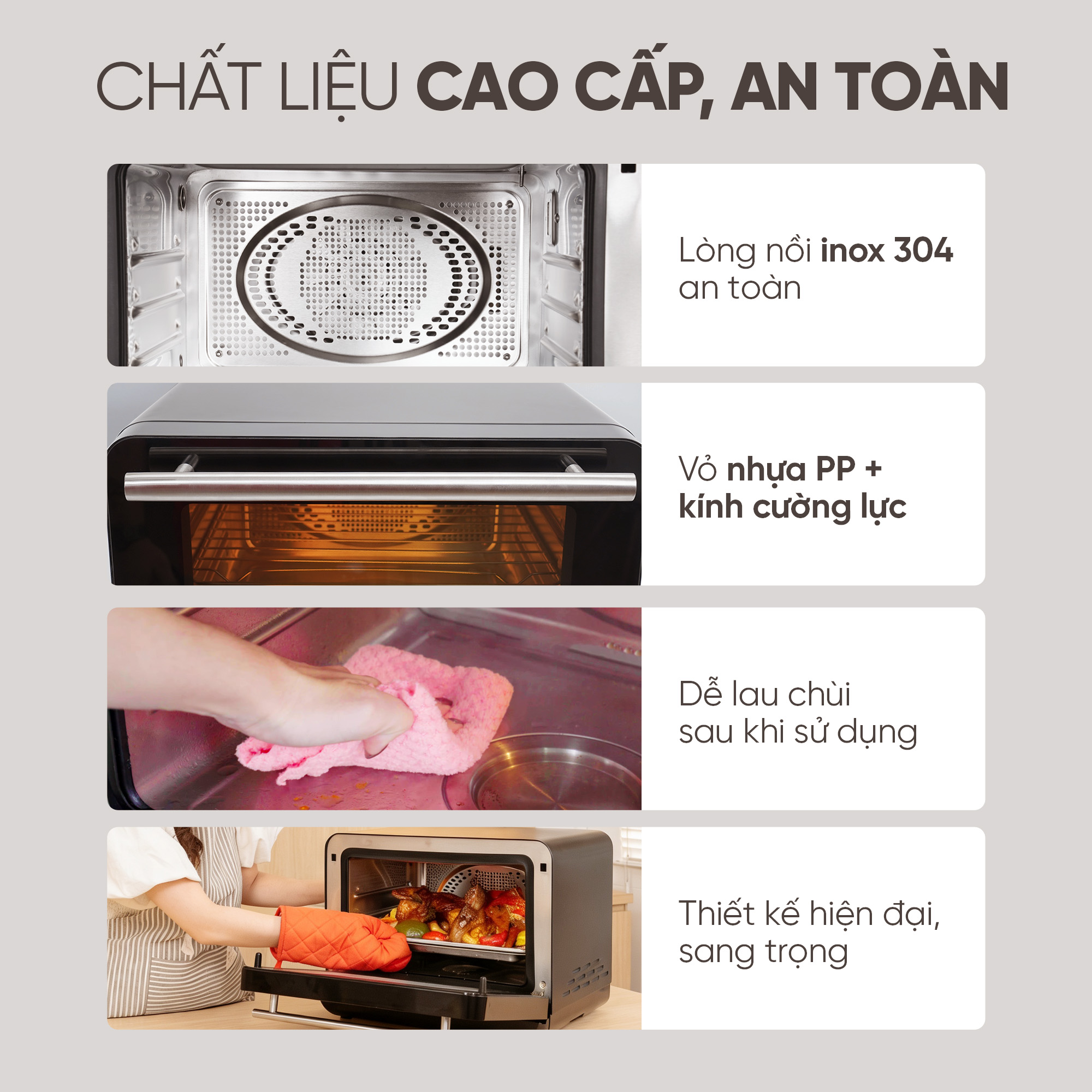 Nồi Chiên Không Dầu Kết Hợp Hấp S23 17 Nồi Chiên Không Dầu Kết Hợp Hấp S23 28
