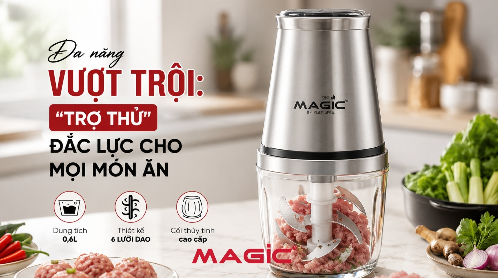 5 lý do nên mua máy xay thịt mini Magic cho gia đình bạn 2