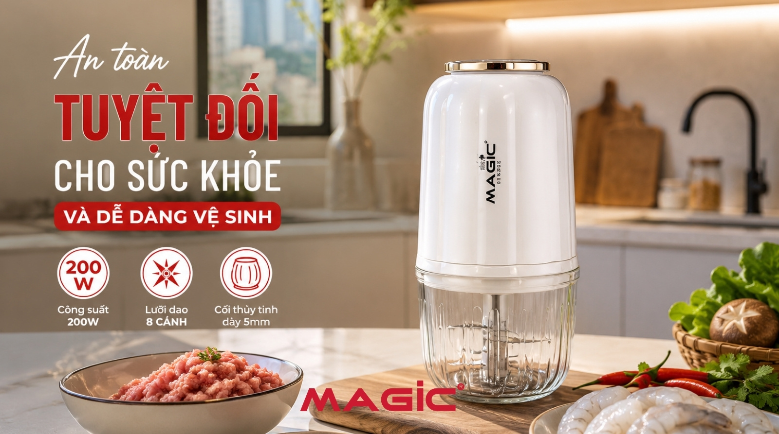 5 lý do nên mua máy xay thịt mini Magic cho gia đình bạn 3
