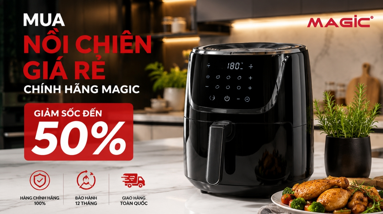 Mua Nồi Chiên Giá Rẻ Chính Hãng Magic - Giảm Sốc Đến 50% 1